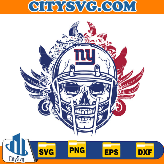 Skull New York Giants Svg