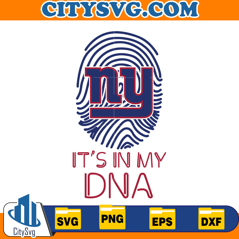 It' in my DNA New York Giants Svg