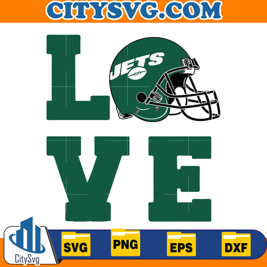 Love New York Jets Svg