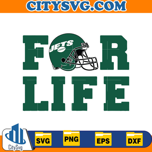 For Life New York Jets Svg