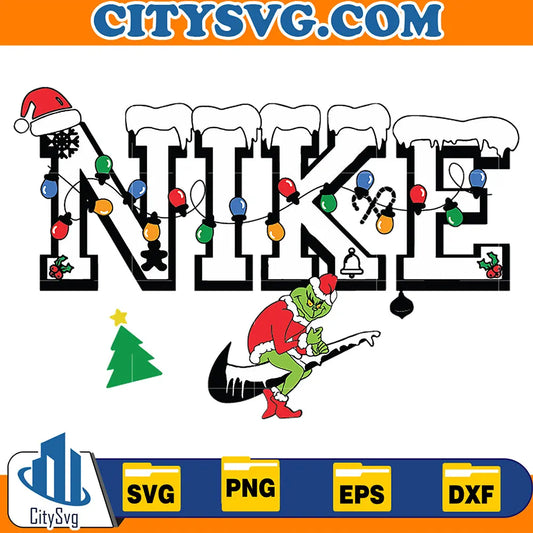 NikeGrinchChristmasSvg