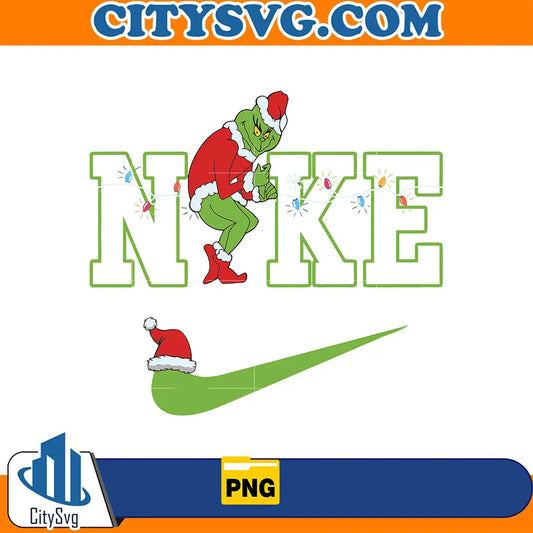 NikeLogoGrinchChristmasPng