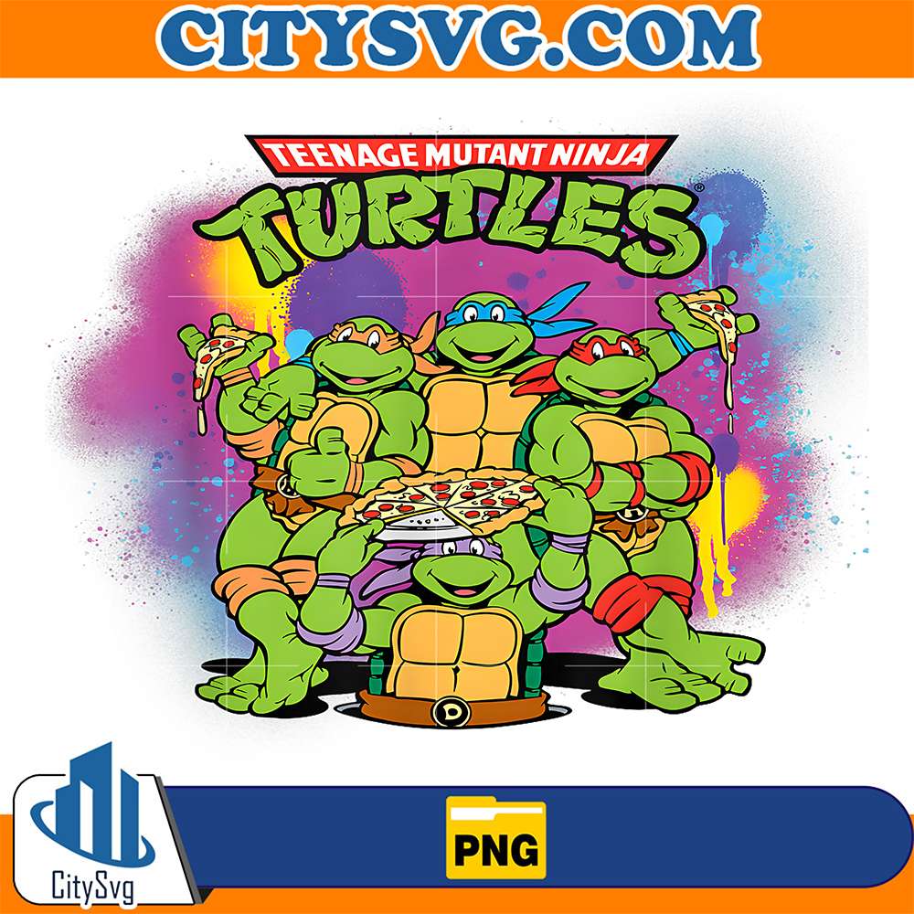 Ninja-Turtles-Original-Teenage-Mutant-Ninja-Turtles-Colorful-Painted-Png