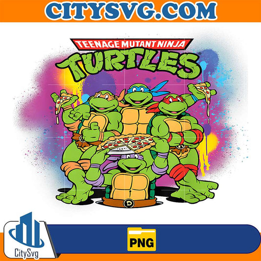 Ninja-Turtles-Original-Teenage-Mutant-Ninja-Turtles-Colorful-Painted-Png