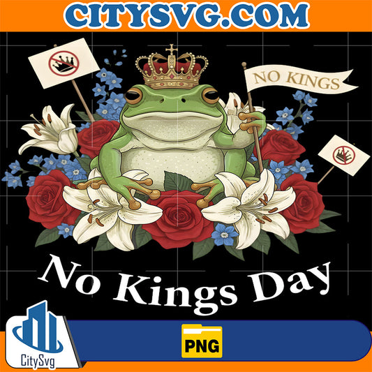 No Kings Day Portland Frog Protest Png CitySvg