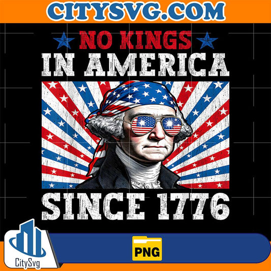 No-Kings-In-America-Since-1776-Distressed-USA-Flag-Png