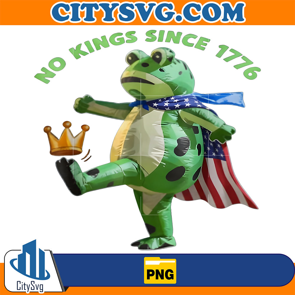 No-Kings-Since-1776-Portland-Frog-Kicking-Crown-Png-2