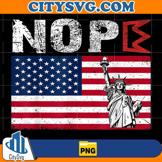 Nope-America-Flag-Png
