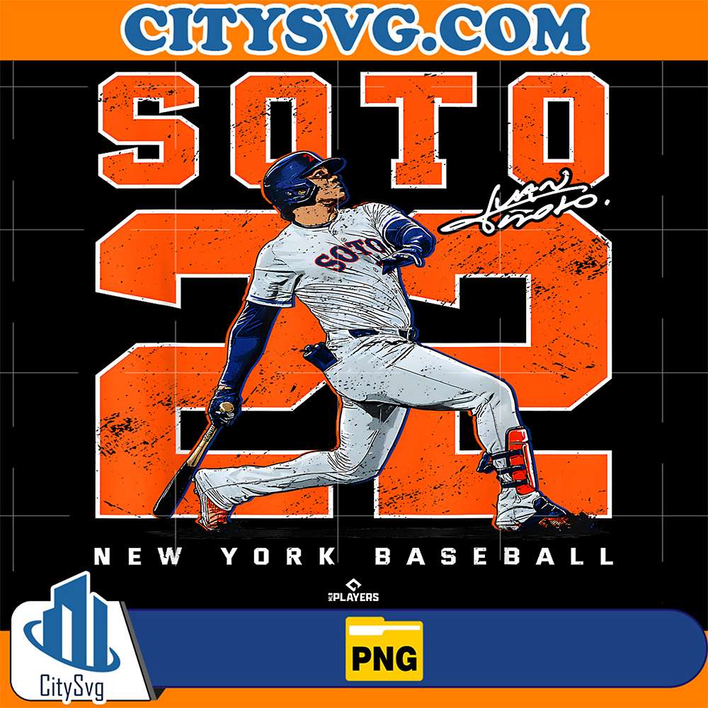 Number-22-Portrait-Juan-Soto-New-York-Baseball-MLB-Png