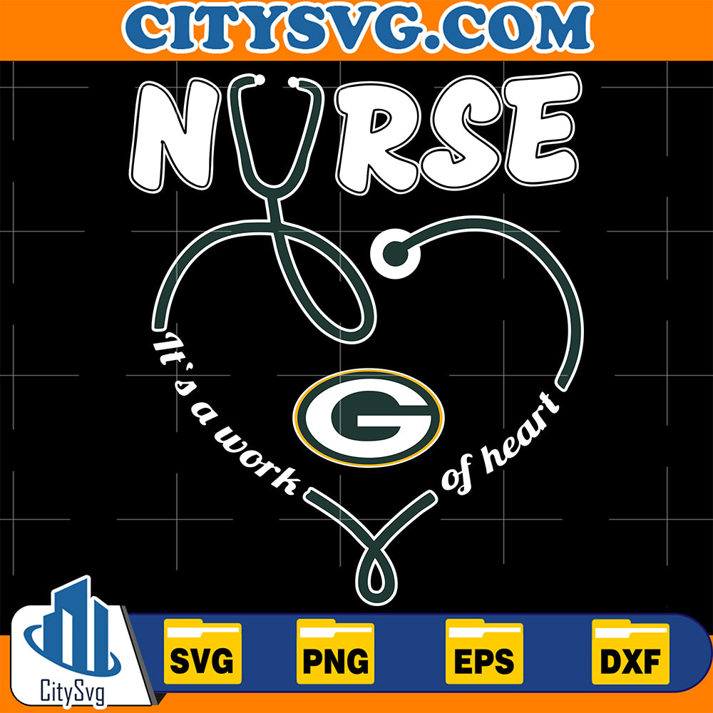 NurseItsAWorkOfHeartGreenBayPackersSvg