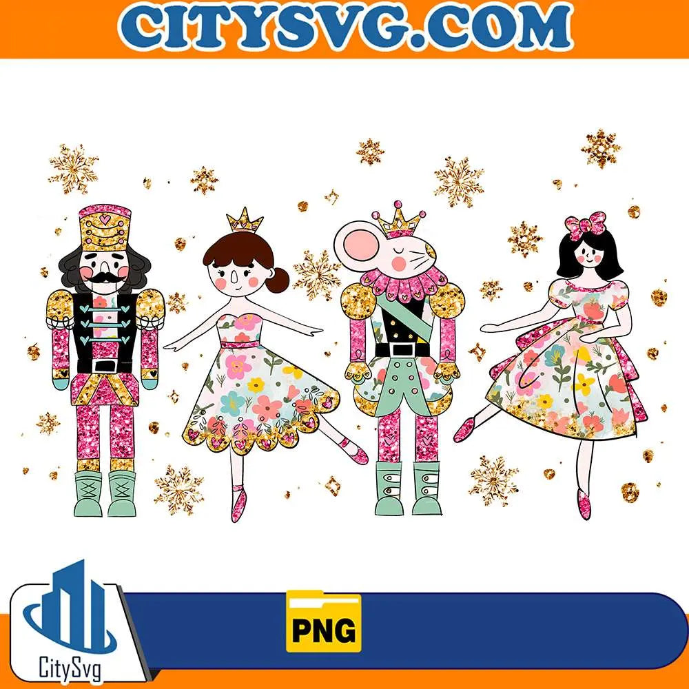NutcrackerColorfulGlitterChristmasPng