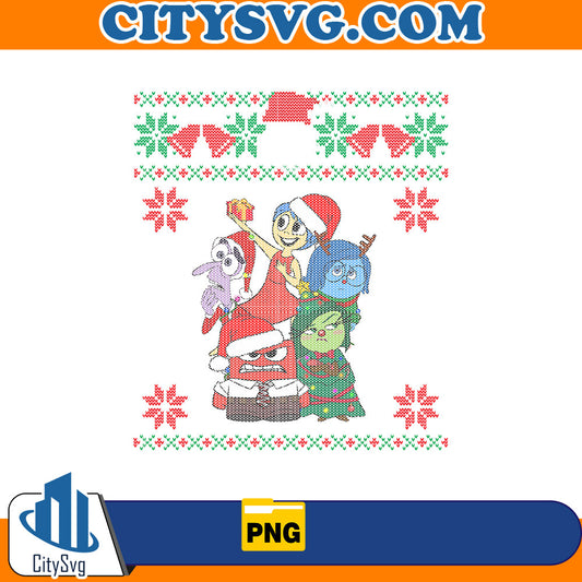 Christmas Inside Out Ugly Sweater Png CitySvg