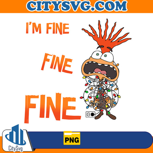 Im Fine Fine Fine Christmas Inside Out Png CitySvg