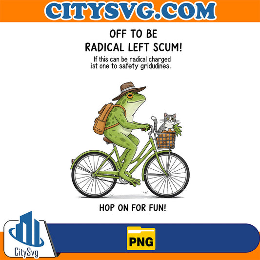 Off-To-Be-Radical-Left-Scum-Frog-Png