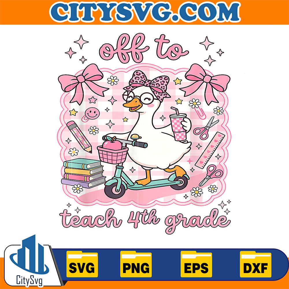 Off-To-Teach-4th-Grade-Back-To-School-Fourth-Grade-Teachers-Svg