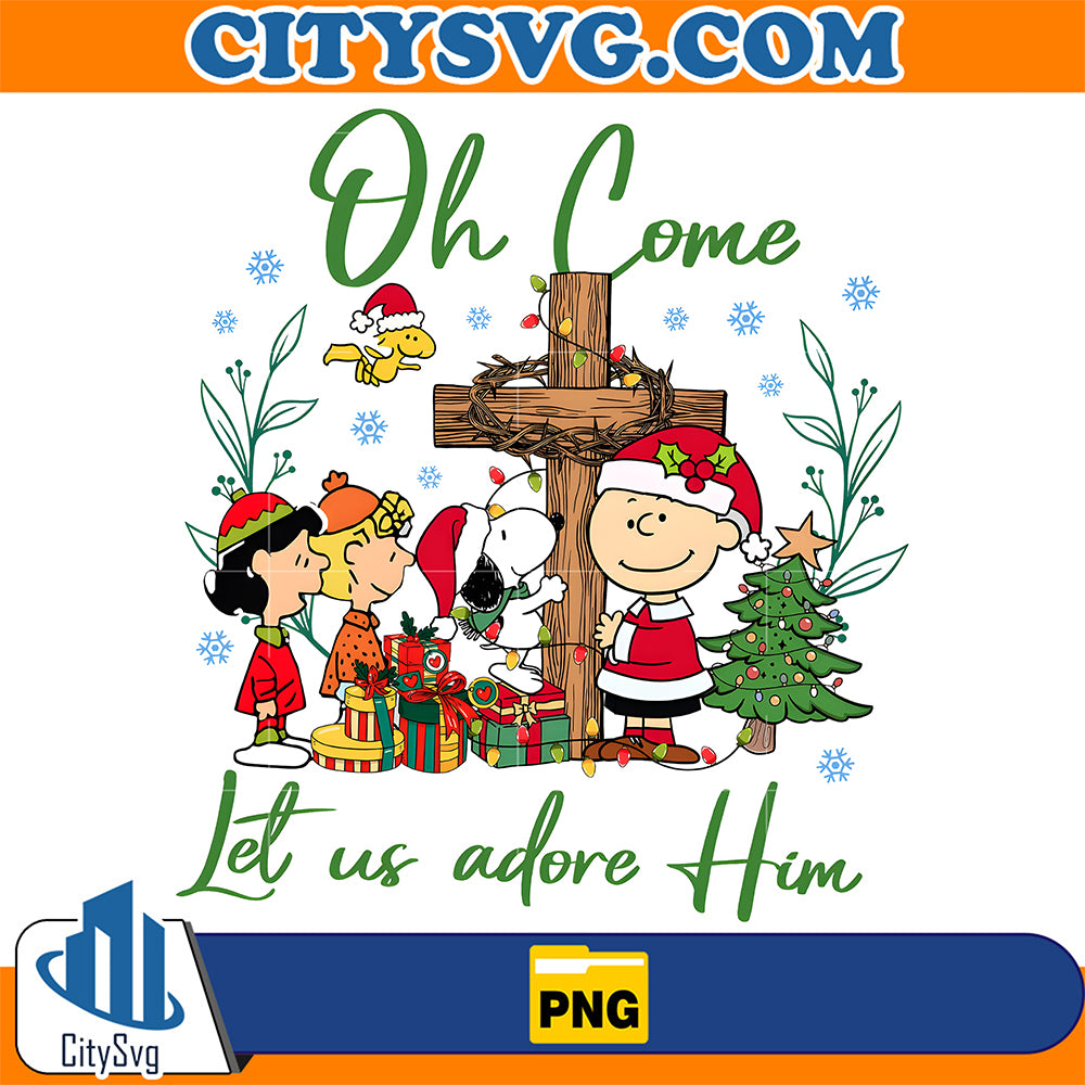 Oh-Come-Let-Us-Adore-Him-Snoop-Christmas-Png