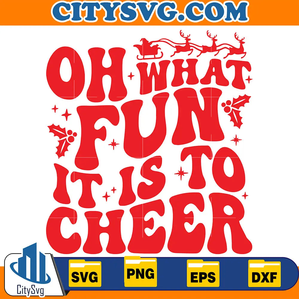 OhWhatFunItIsToCheerSvg