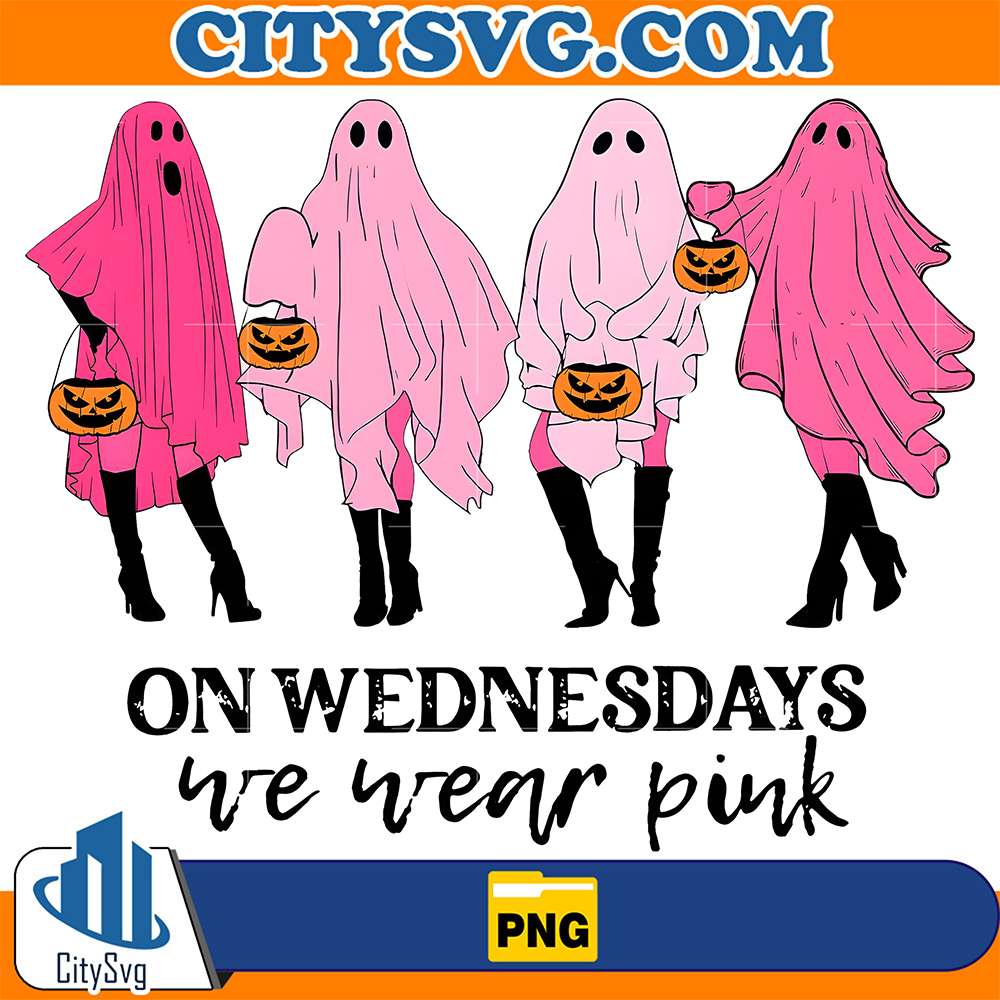 On-Wednesday-We-Wear-Pink-Ghost-Png