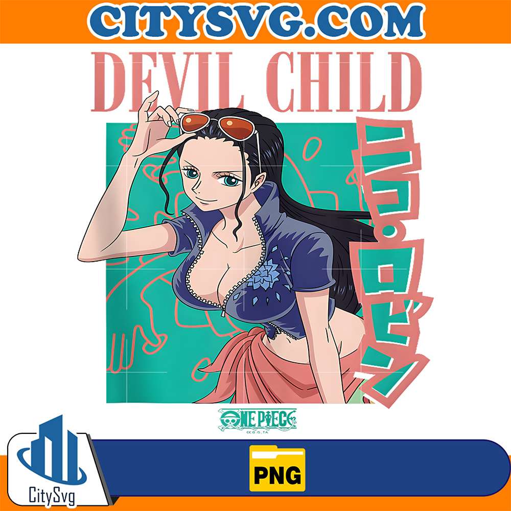 One-Piece-Anime-Retro-90-s-Devil-Child-Robin-Png