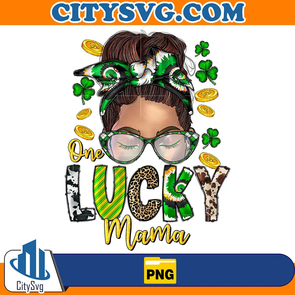 OneLuckyMamaStPatricksDaySublimationPng