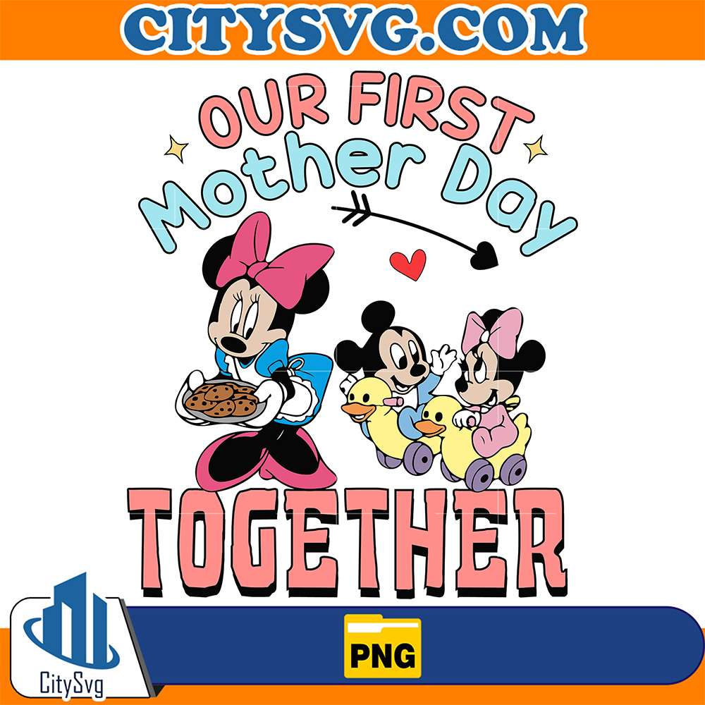 Out-First-Mother-Day-Together-Minnie-With-Mickey-Png