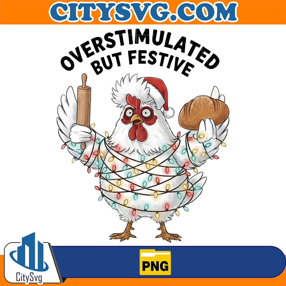 Overstimulated-But-Festive-Chicken-Christmas-Png