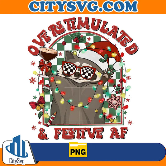 Overstimulated_FestiveAfRaccoonChristmasPng