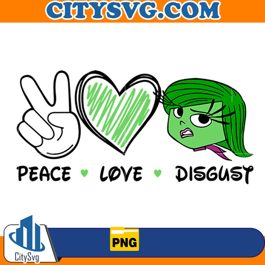 PEACE LOVE disgust png