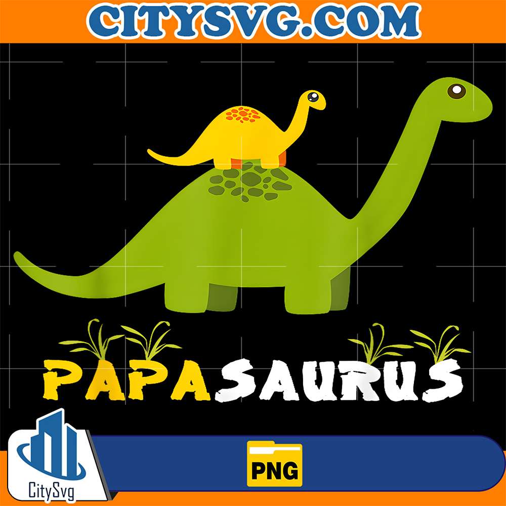 Papasaurus-Dinosaur-Father-Funny-Papa-Saurus-Png