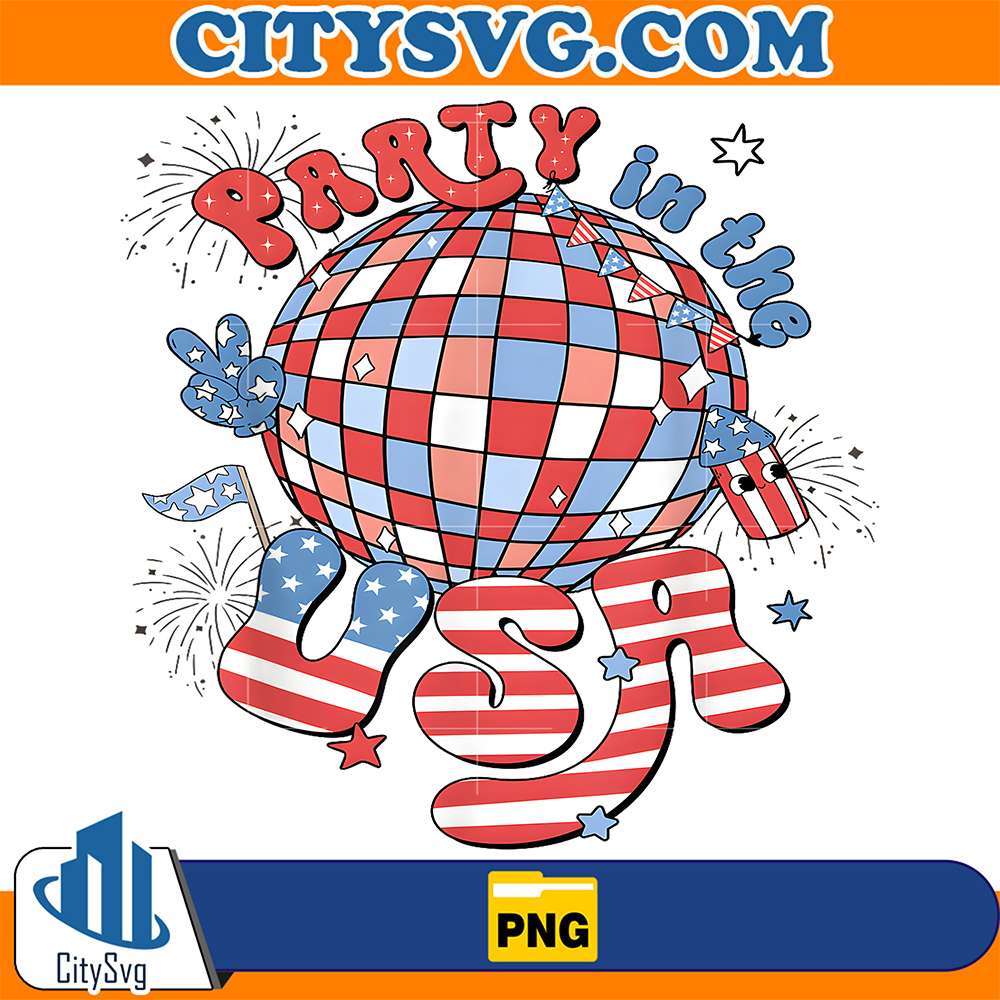 Party-In-The-USA-4th-Of-July-America-Independence-Disco-Ball-Png