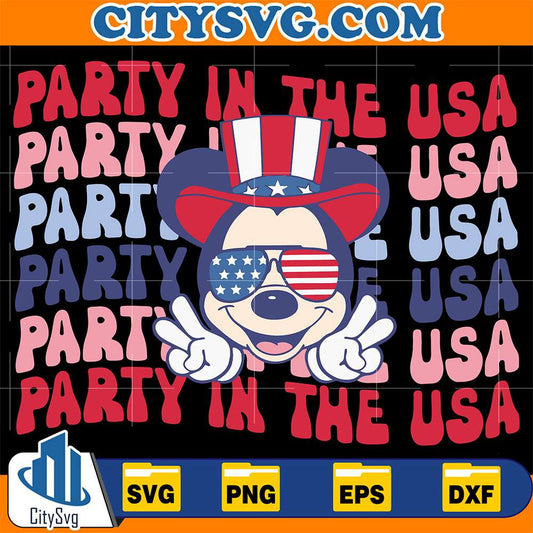 Party-In-The-Usa-Mickey-4th-Of-July-Svg