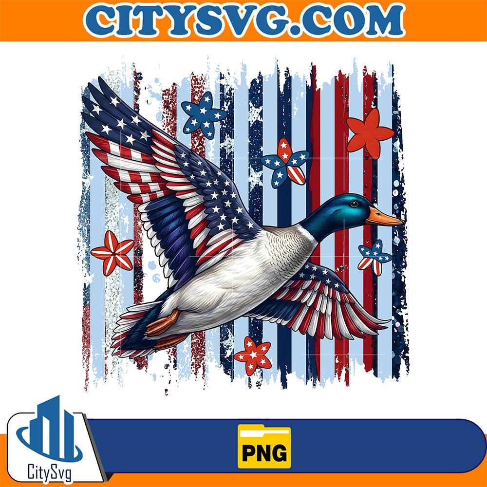 Patriotic-Mallard-Duck-Png