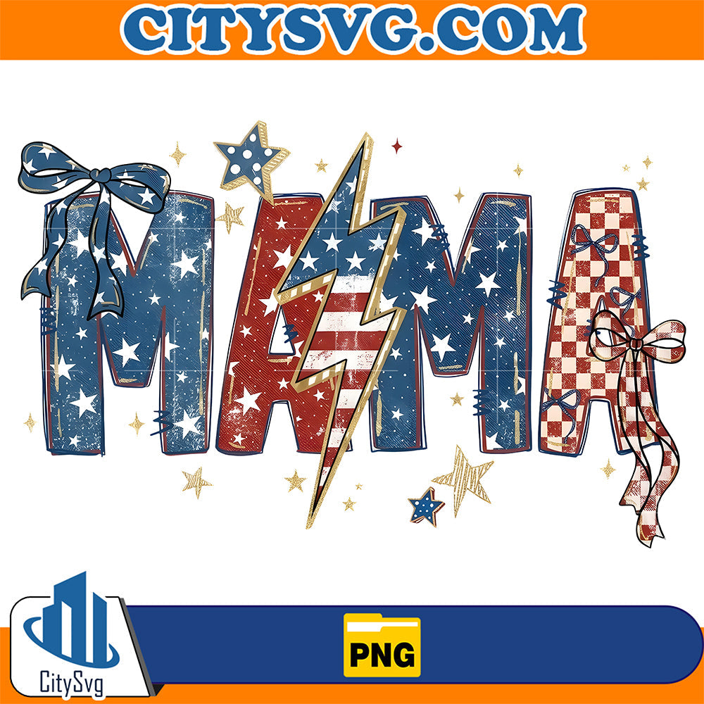 Patriotic Mama Png CitySvg