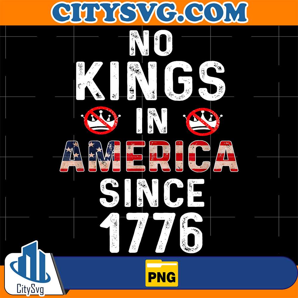 Patriotic-Pro-Democracy-Protest-June-14-No-Kings-In-America-Png-3