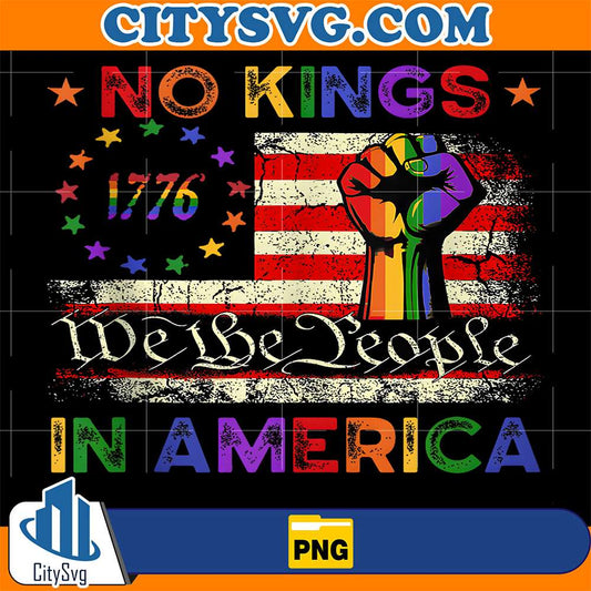 Patriotic-Pro-Democracy-Protest-June-14-No-Kings-In-America-Png