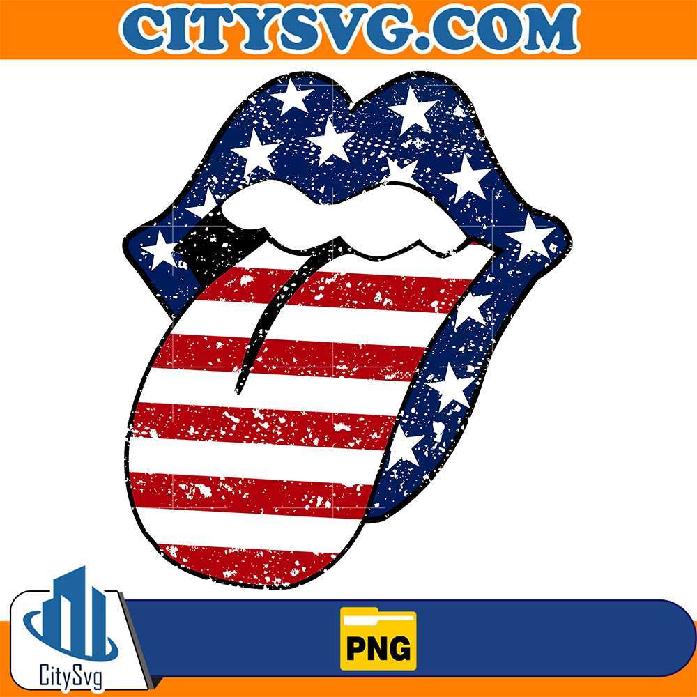 Patriotic-Rolling-Stones-America-Flag-Png