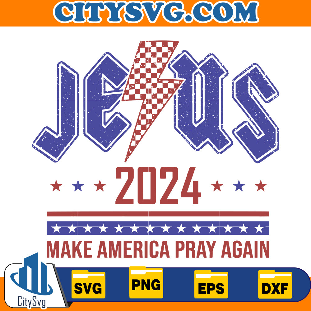 Patriotic Make America Pray Again Svg