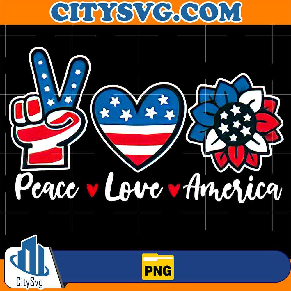 Peace-Love-America-4th-Of-July-Png