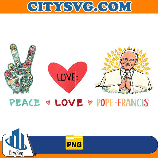 Peace-Love-Pope-Francis-Png
