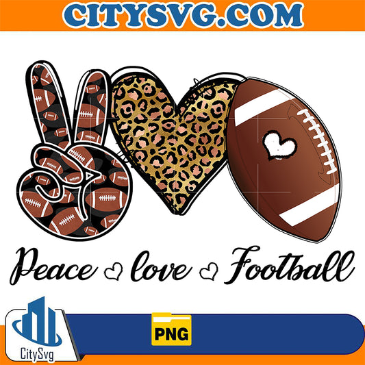 PeaceLoveFootballPng