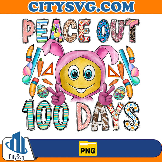 PeaceOut100DaysSublimationPng
