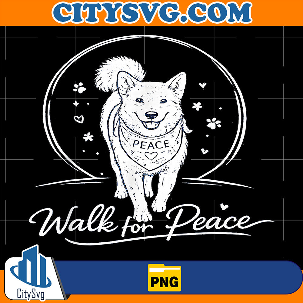 Peaceful-Aloka-Dog-Walk-For-World-Peace-With-Hope-And-Love-Png