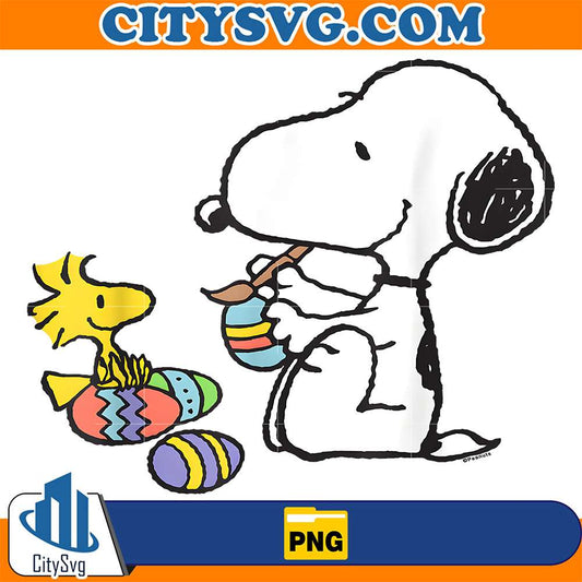 Peanuts-Snoopy-Woodstock-Easter-Egg-Painting-Png