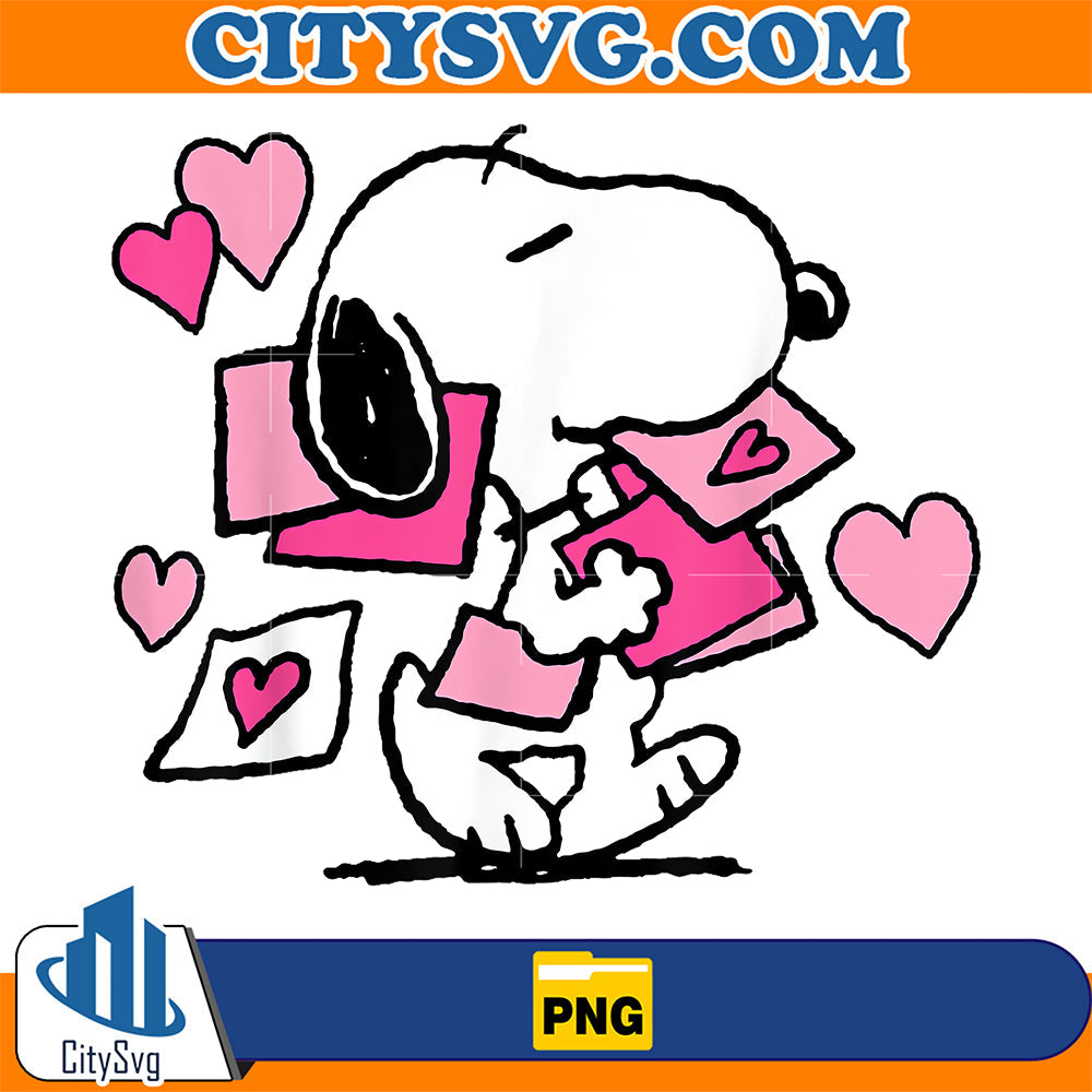 Peanuts Valentines Letter Snoopy Png CitySvg