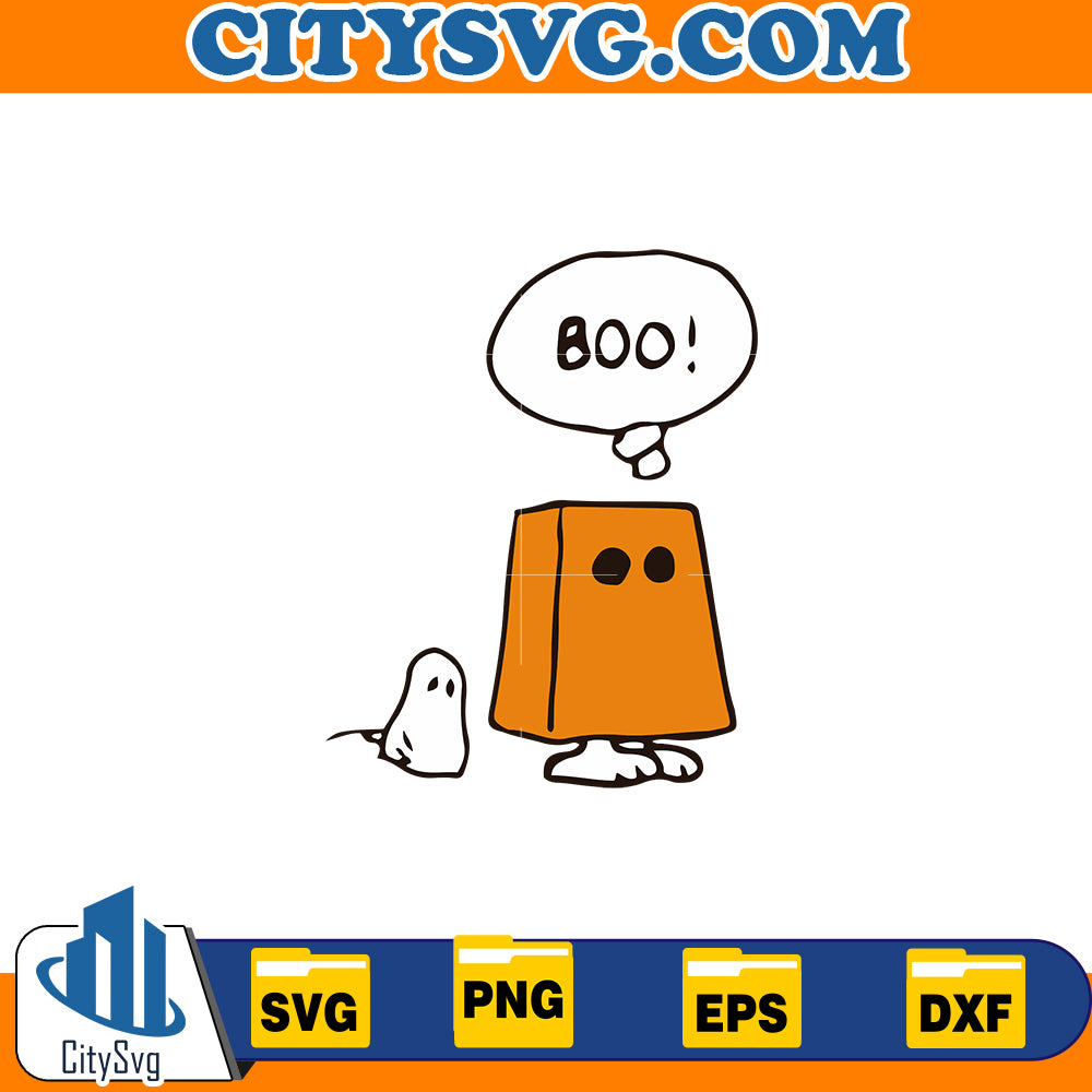 Snoopy Boo Svg