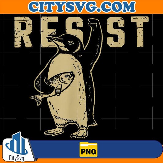 Penguin-Flippers-Up-Resist-Png