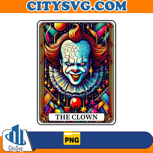 Horror tarot card Pennywise The Clown Png