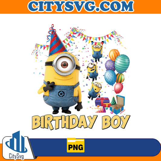 Minions Birthday Boy Png