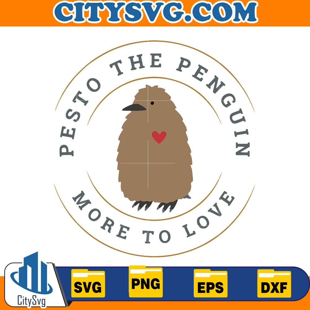 Pesto the Penguin More To Love Svg