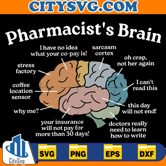 Pharmacist's brain Svg